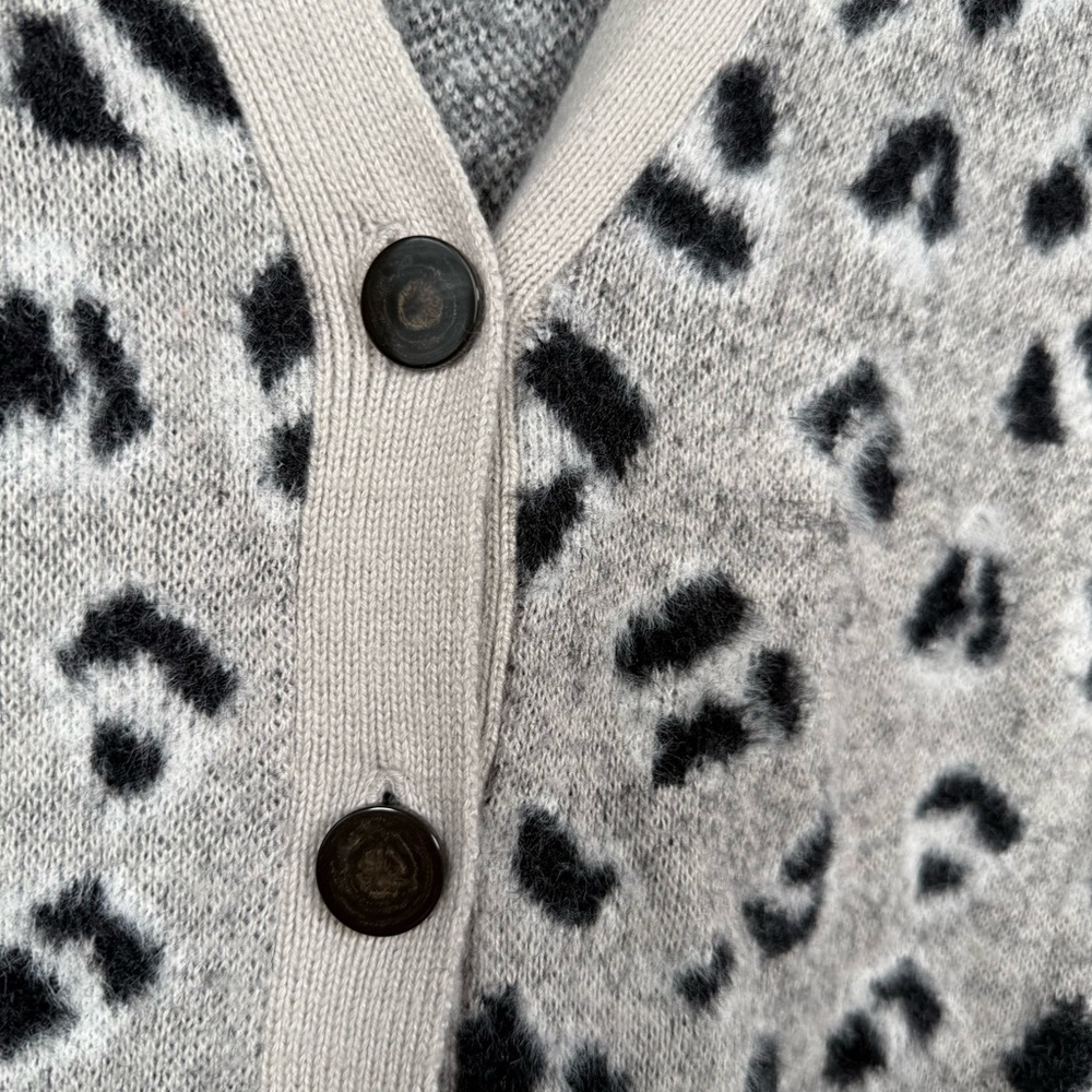 Retrology Animal Print Cardigan Sweater, Size L, Great Condition! - Picture 3 of 11
